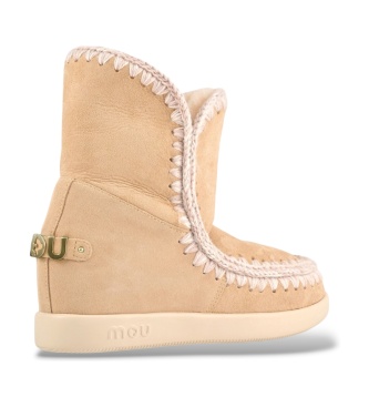 Mou Beige suede ankle boots New Inner Wedge