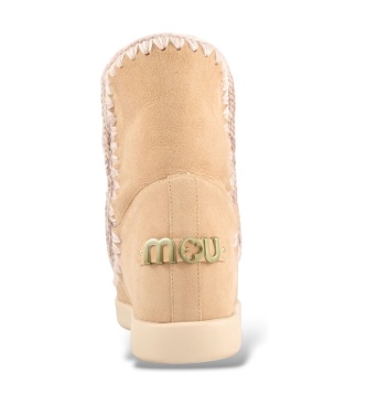 Mou Beige suede ankle boots New Inner Wedge