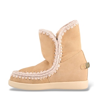 Mou Beige suede ankle boots New Inner Wedge