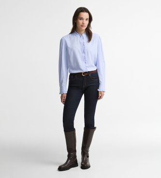 Barbour Camisa Antoinette azul pálido