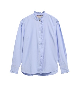 Barbour Camisa Antoinette azul pálido