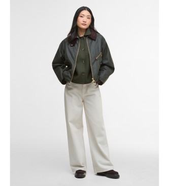 Barbour Chaqueta de algodón encerado Arlene Wax verde