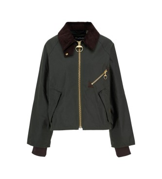 Barbour Chaqueta de algodón encerado Arlene Wax verde