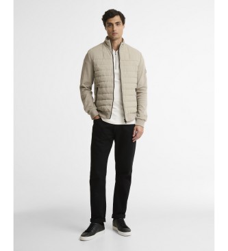 Barbour Bluza Collins Baffle w kolorze beżowym