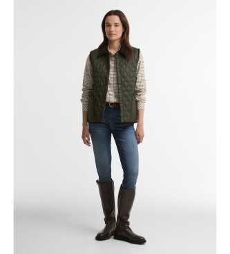 Barbour Chaleco Darwen Quilted verde oliva