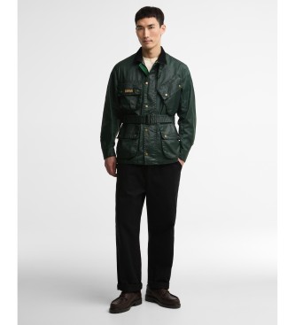 Barbour Chaqueta Distressed 90th Anniversary A7 verde oscuro