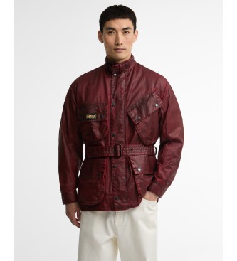 Barbour Chaqueta Distressed 90th Anniversary A7 burdeos
