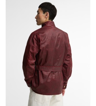 Barbour Chaqueta Distressed 90th Anniversary A7 burdeos