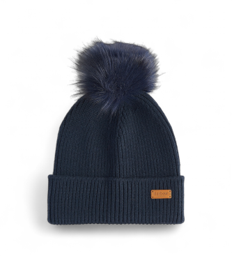 Barbour Set regalo gorro y bufanda Dover marino, verde