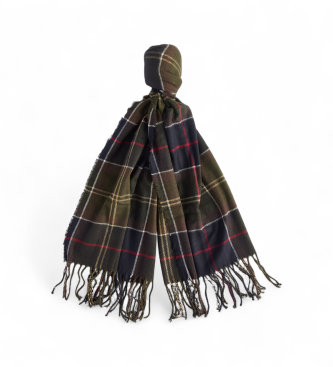Barbour Set regalo gorro y bufanda Dover marino, verde