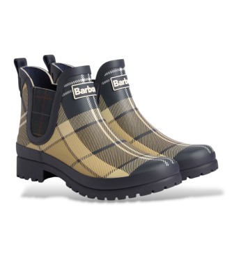 Barbour Botas Mallow Chelsea Welly tartan birchwood