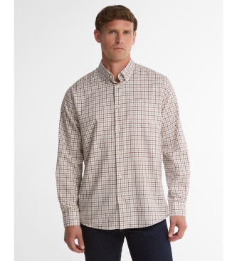 Barbour Camisa Preston Regular Tattersall granate