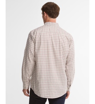 Barbour Camisa Preston Regular Tattersall granate