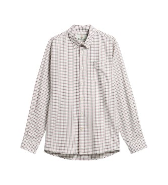 Barbour Camisa Preston Regular Tattersall granate