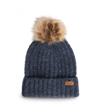 Barbour Set regalo gorro y bufanda tartán Saltburn beige, marino