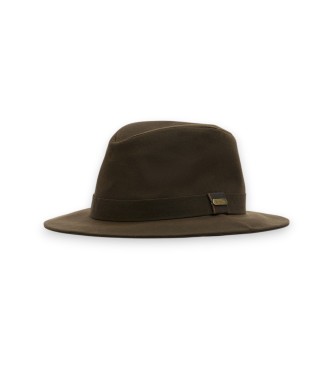 Barbour Chapeau Bushman ciré vintage vert olive