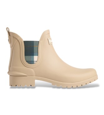 Barbour Wilton Chelsea Welly Stiefeletten beige