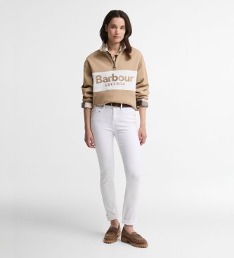 Barbour Sudadera Zaria Half Zip beige