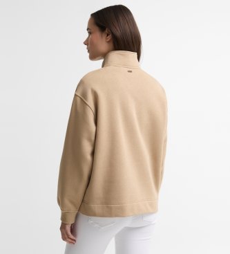 Barbour Sudadera Zaria Half Zip beige