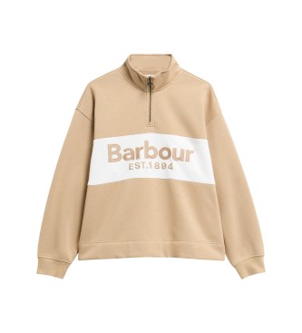 Barbour Sudadera Zaria Half Zip beige