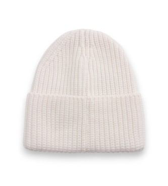 Woolrich Gorro Fine Merinos Logo bege
