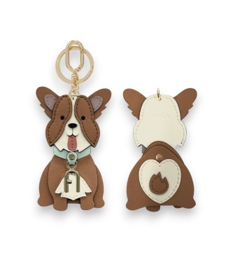 Furla Chaveiro Allegra Corgi marrom