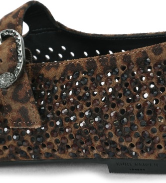 Kurt Geiger Bailarinas de ante Mayfair marrón