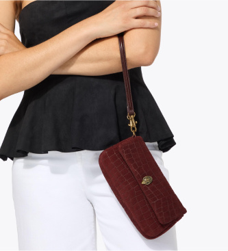 Kurt Geiger Borsa a spalla Pickle bordeaux