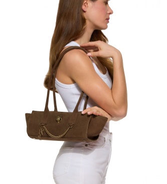 Kurt Geiger Borsa a spalla Sloane Eastwest marrone