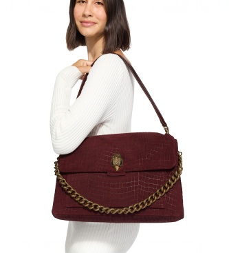 Kurt Geiger Borsa a spalla XL Celia bordeaux