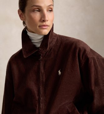 Polo Ralph Lauren Bruine corduroy jas van katoen