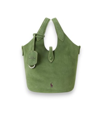 Polo Ralph Lauren Sac tote bandoulière Polo Play en daim vert