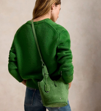 Polo Ralph Lauren Sac tote bandoulière Polo Play en daim vert