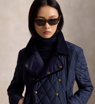 Polo Ralph Lauren Veste matelassée croisée bleu marine