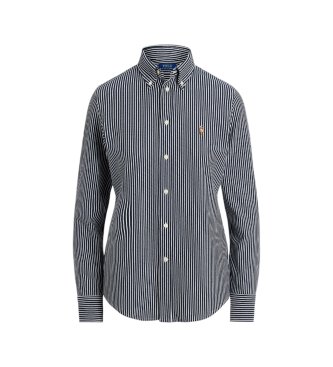 Polo Ralph Lauren Camisa oxford de algodão com riscas marinho
