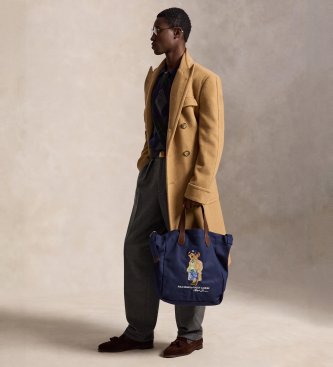 Polo Ralph Lauren Marineblå Polo Bear-totebag i denim