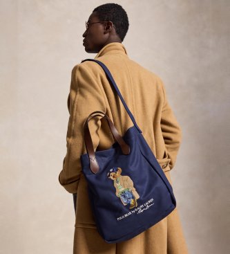Polo Ralph Lauren Marineblå Polo Bear-totebag i denim