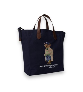 Polo Ralph Lauren Marineblå Polo Bear-totebag i denim