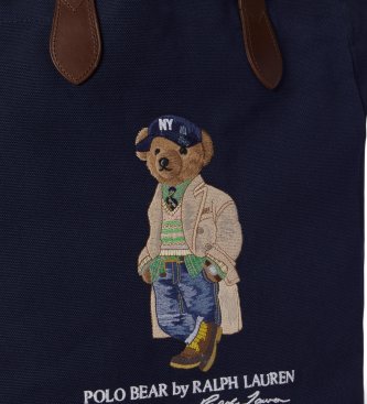 Polo Ralph Lauren Marineblå Polo Bear-totebag i denim