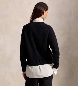 Polo Ralph Lauren Baumwollpullover mit schwarzem Polo Bear