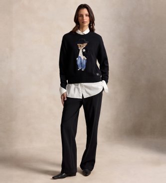 Polo Ralph Lauren Baumwollpullover mit schwarzem Polo Bear