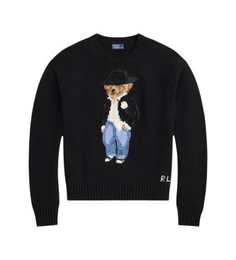 Polo Ralph Lauren Baumwollpullover mit schwarzem Polo Bear