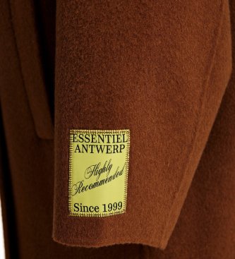 Essentiel Antwerp Manteau Réversible Kelp marron