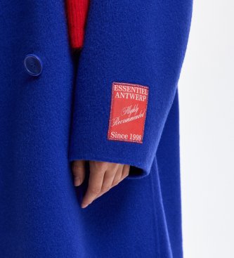 Essentiel Antwerp Manteau Réversible Kelp bleu