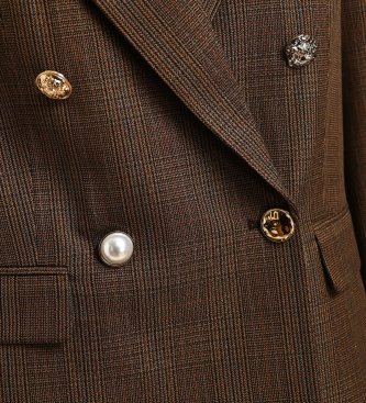 Essentiel Antwerp Blazer Doble Botonadura Kit2 marrón