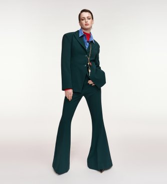 Essentiel Antwerp Blazer Ajusté Knightly vert foncé