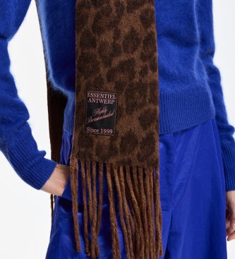 Essentiel Antwerp Écharpe réversible Kattern marron