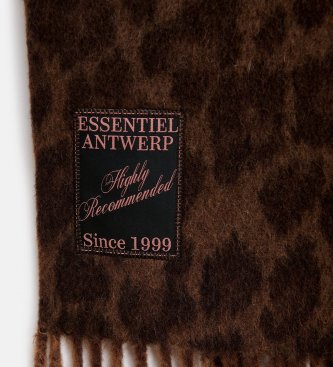 Essentiel Antwerp Écharpe réversible Kattern marron