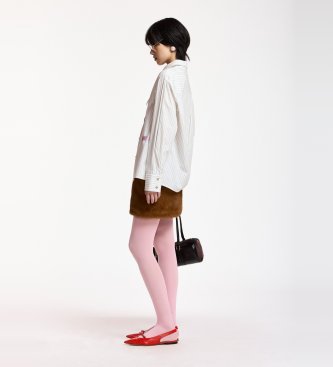 Essentiel Antwerp Chemise à col lavallière Kacao blanc cassé