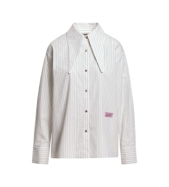 Essentiel Antwerp Chemise à col lavallière Kacao blanc cassé